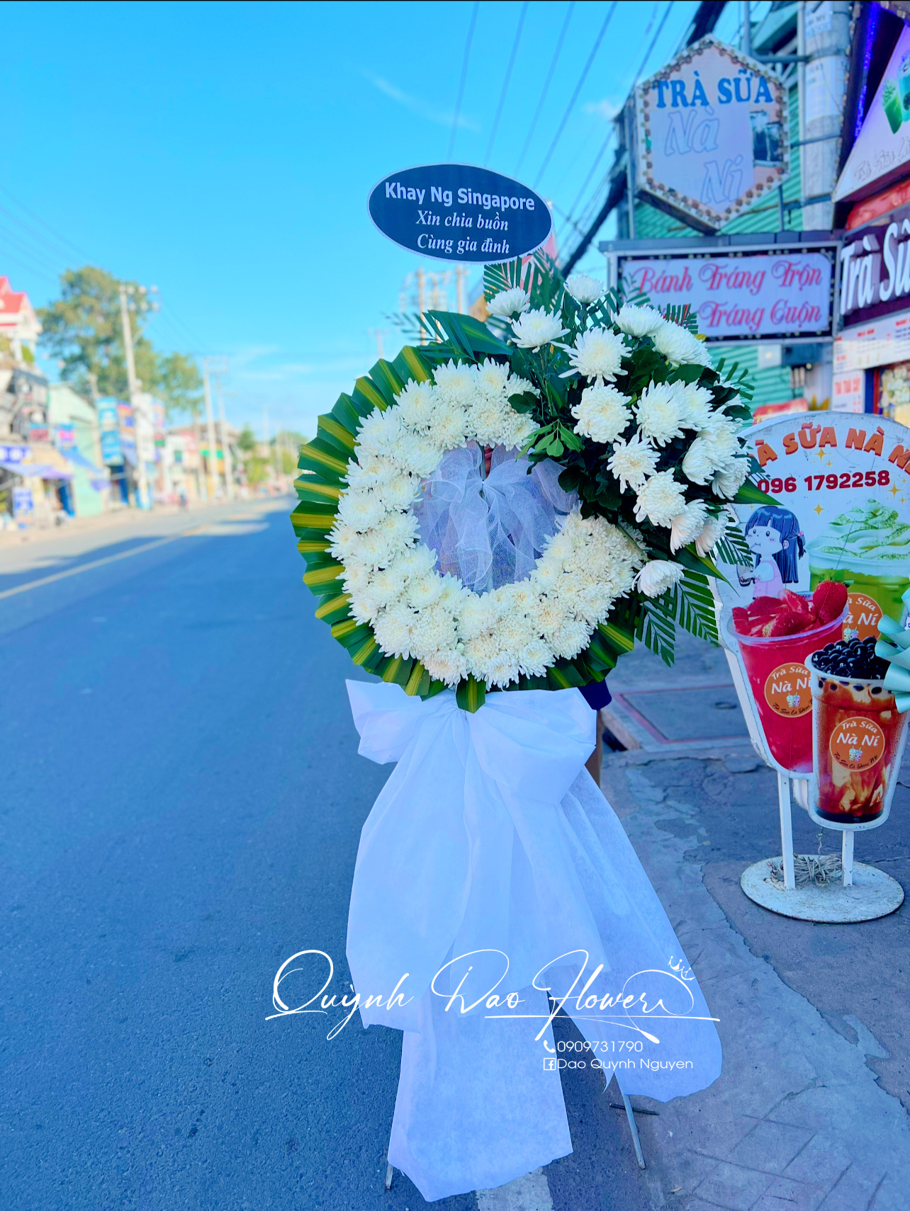 Kệ tang hoa cúc 1 tầng 