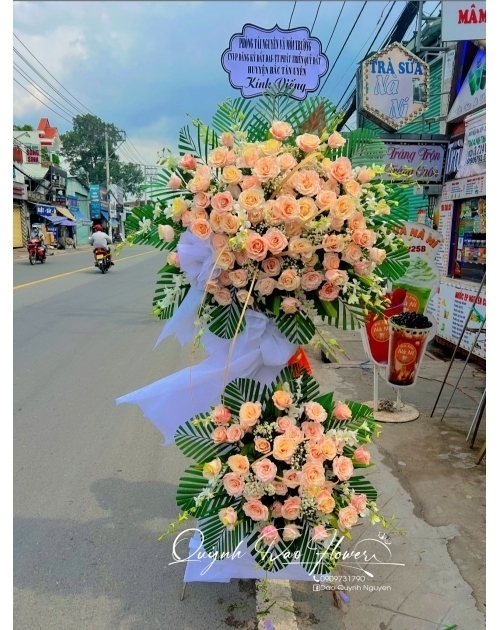 Kệ viếng màu vàng, màu cam
