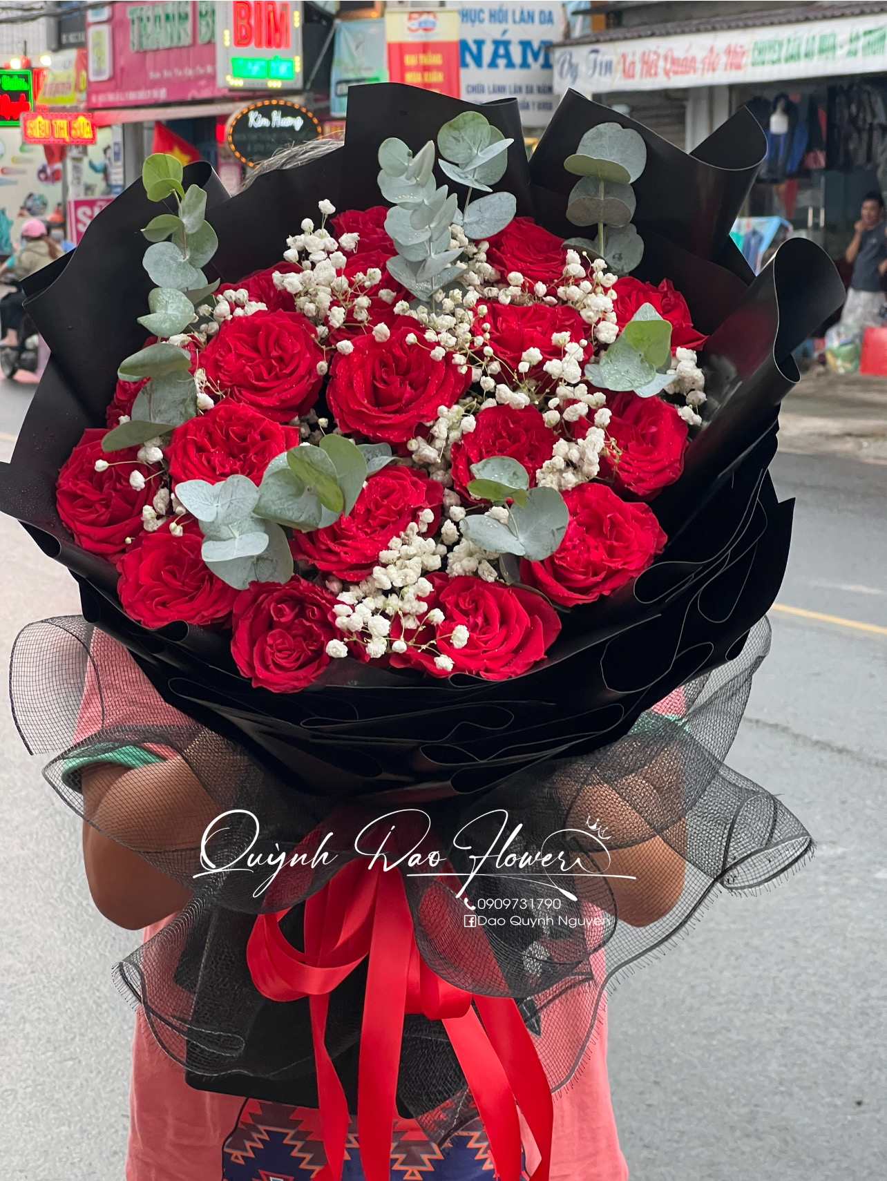 Bó hoa Hồng ohara to tại Thủ Đức, quận 8
