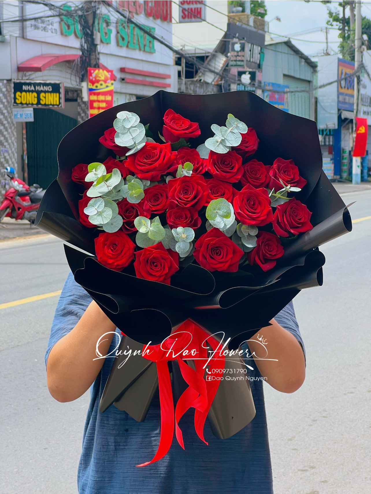 Bó hoa đỏ Hồng nhung
