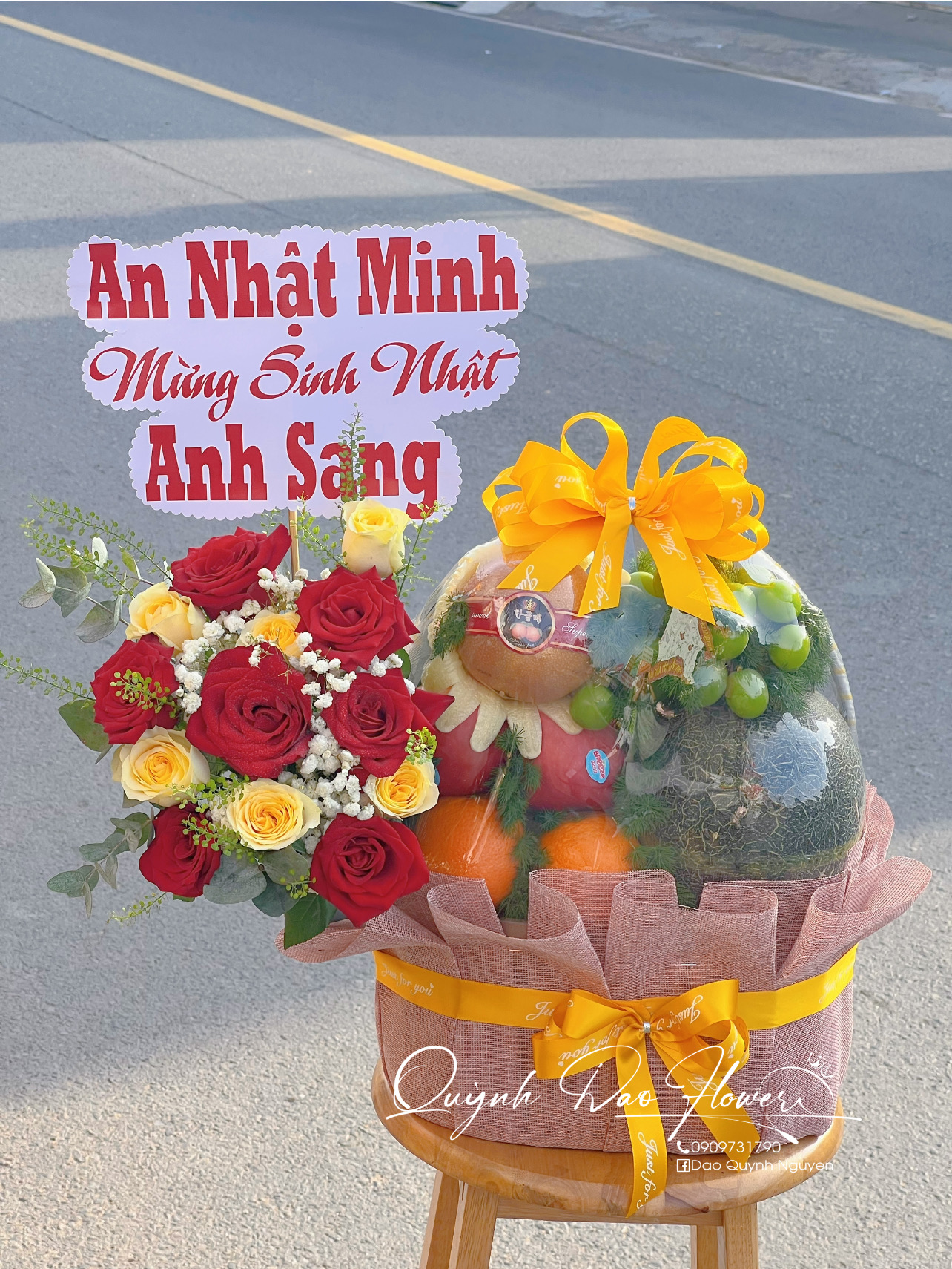 Giỏ trái cây tặng đối tác , khai trương, sinh nhật 