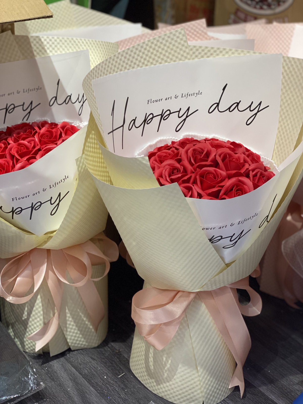 Bó hoa Hồng sáp 19 bông