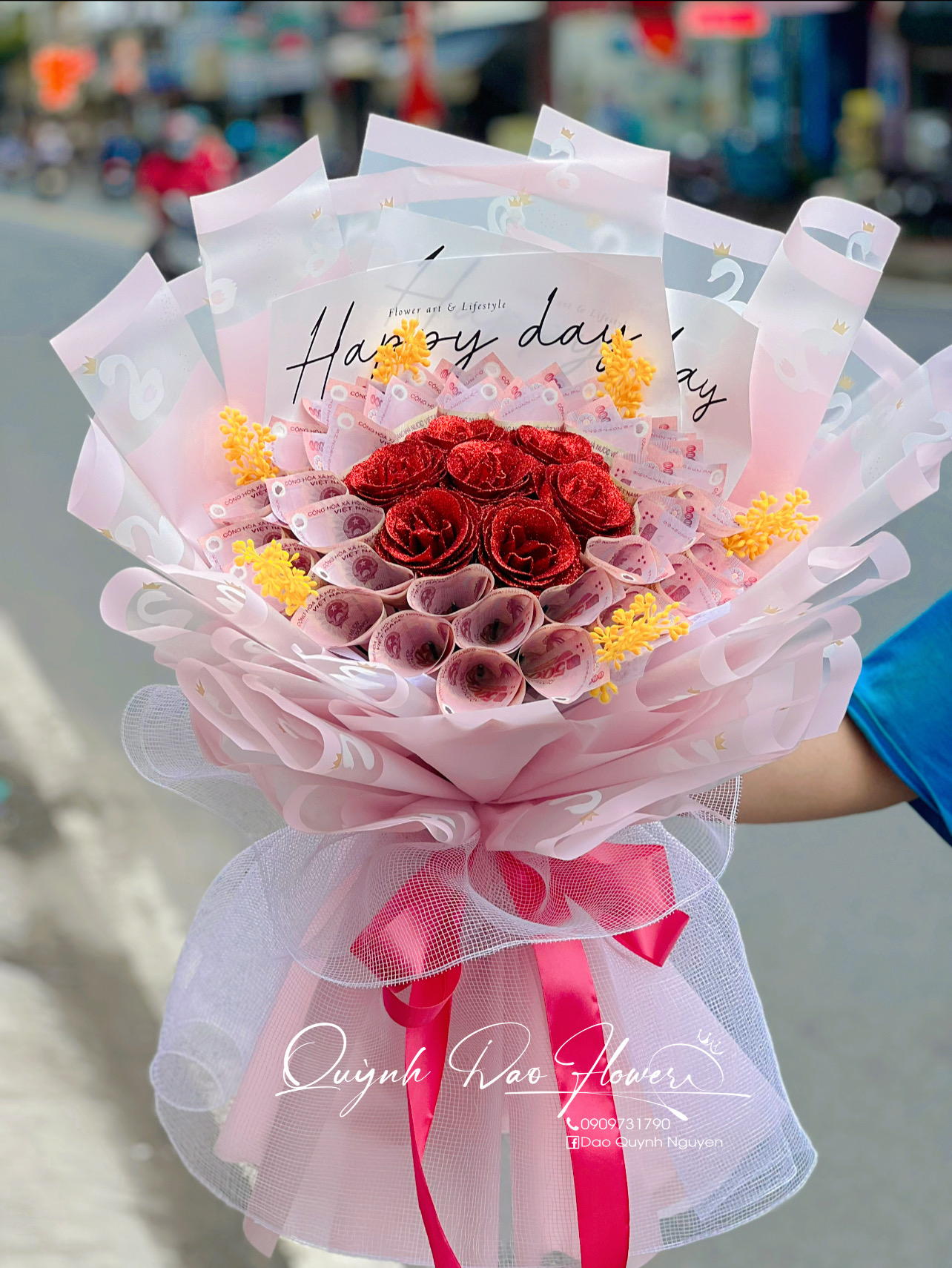 Bó hoa tiền 50 k