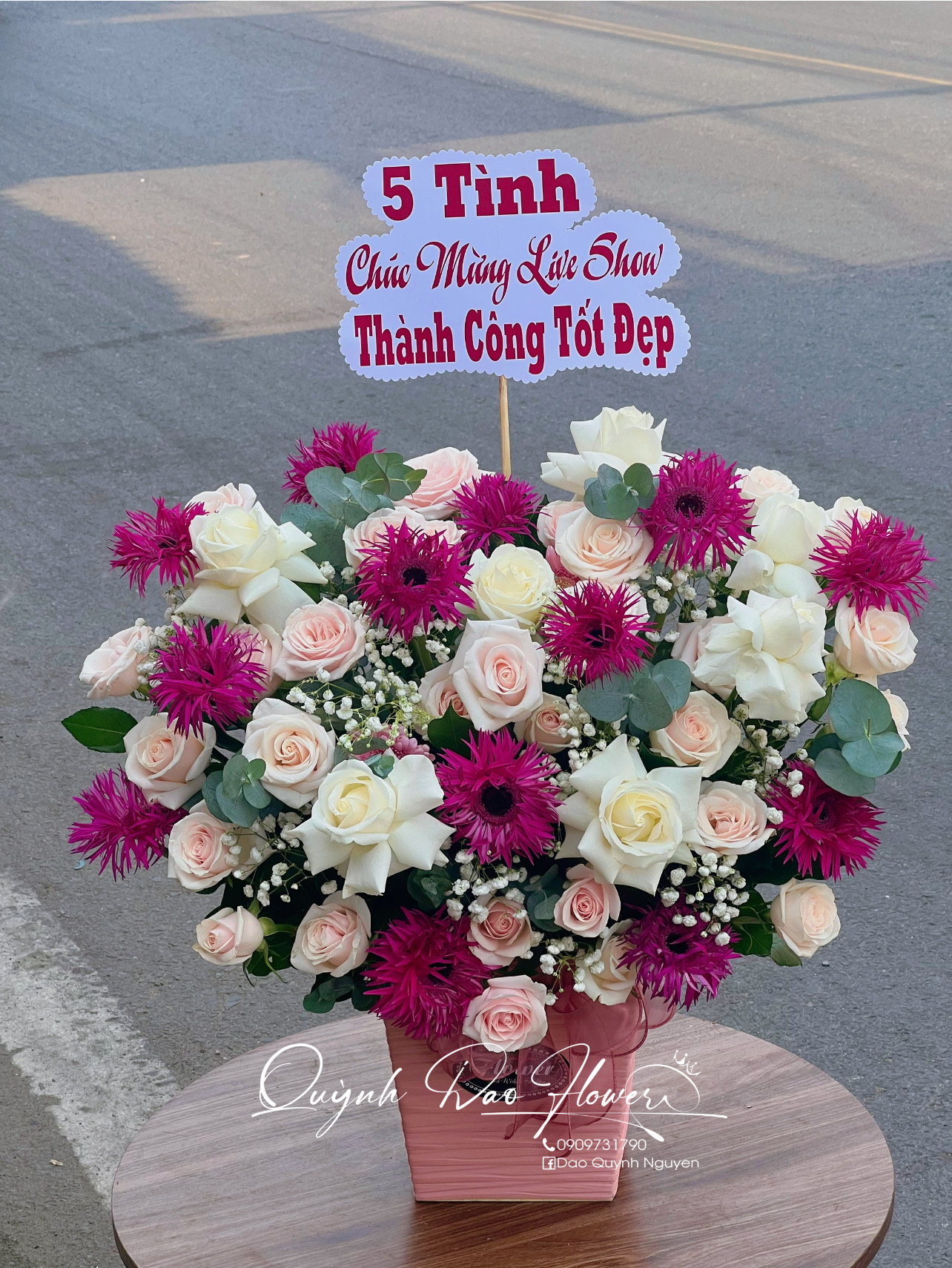 Giỏ hoa chúc mừng tại Thủ Đức 