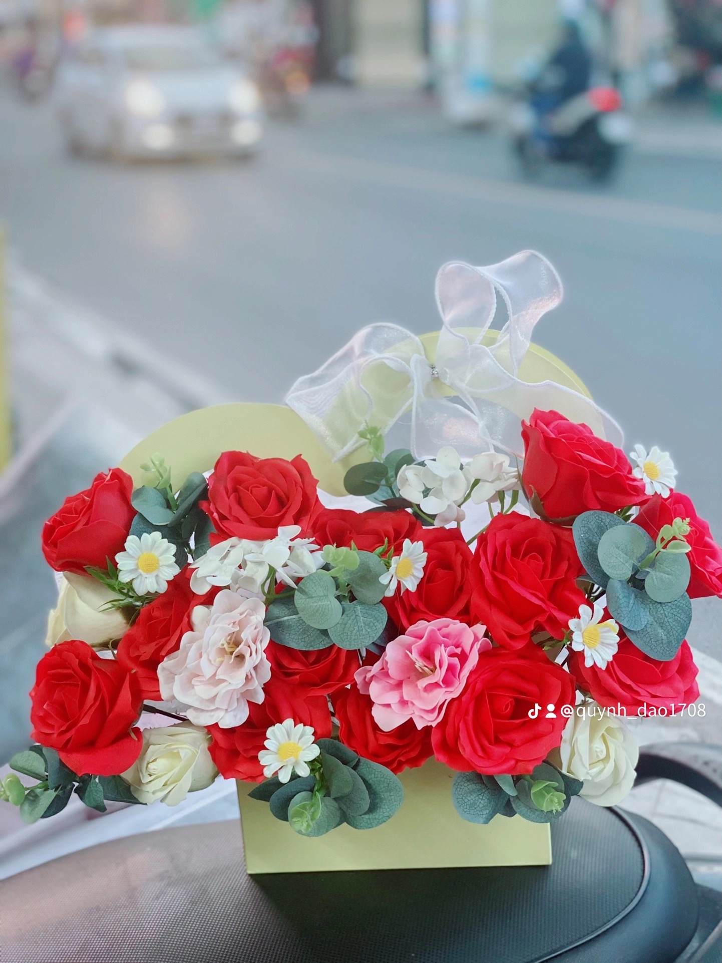 Giỏ hoa trái tim tặng người yêu 