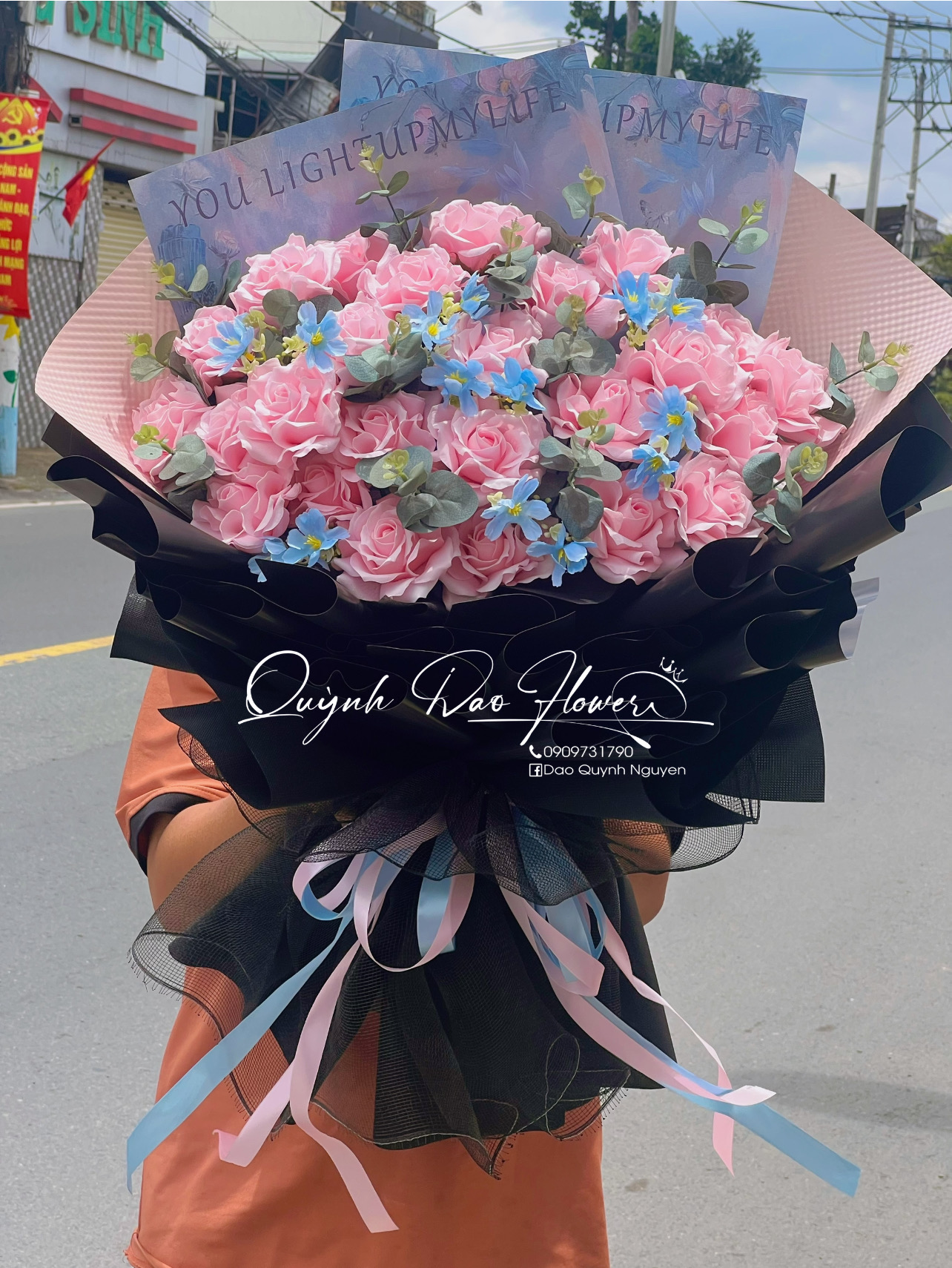 Bó hoa hồng sáp  paster