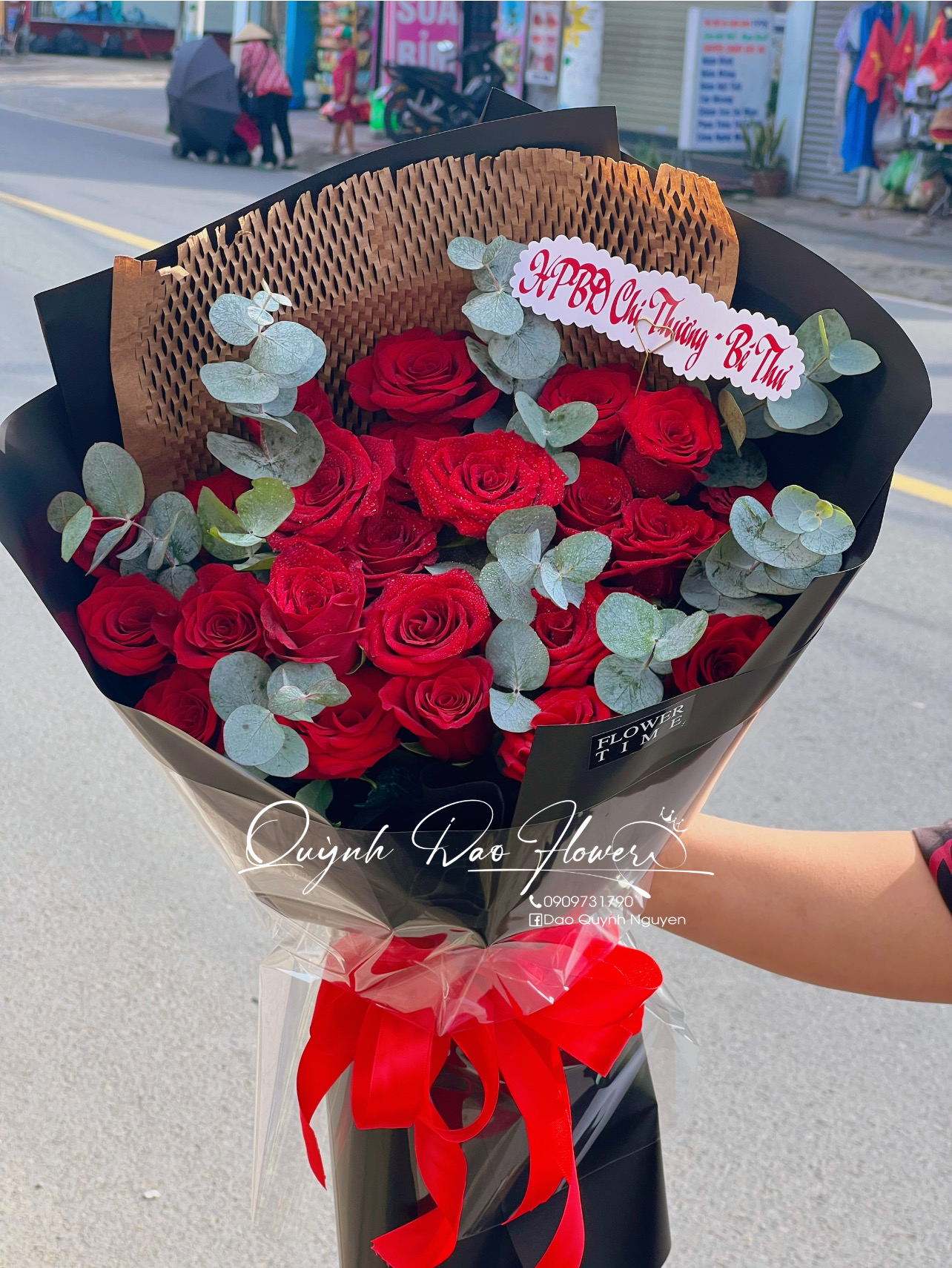 Bó hoa hồng đỏ quận 12