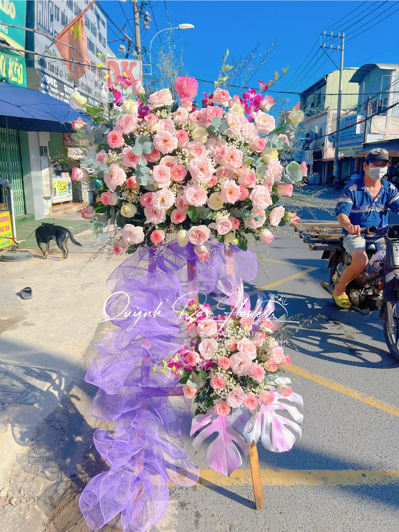 Hoa khai trương  hiệp bình Phước 