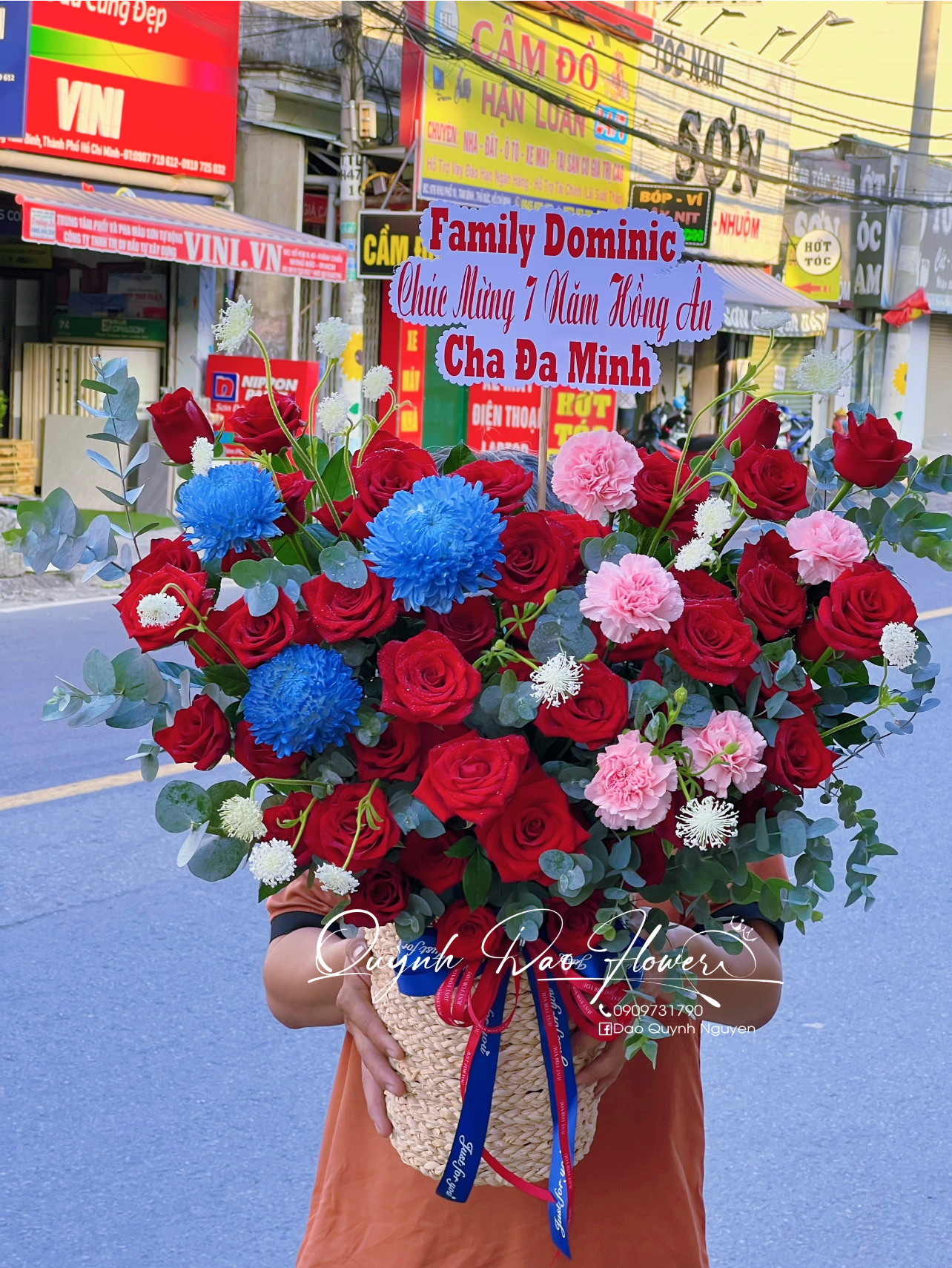 Giỏ hoa mừng sinh nhật cha