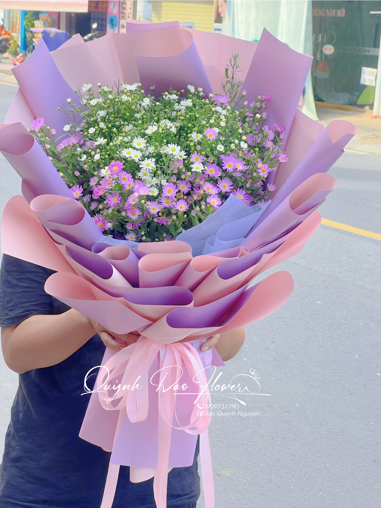 Bó hoa thạch thảo 