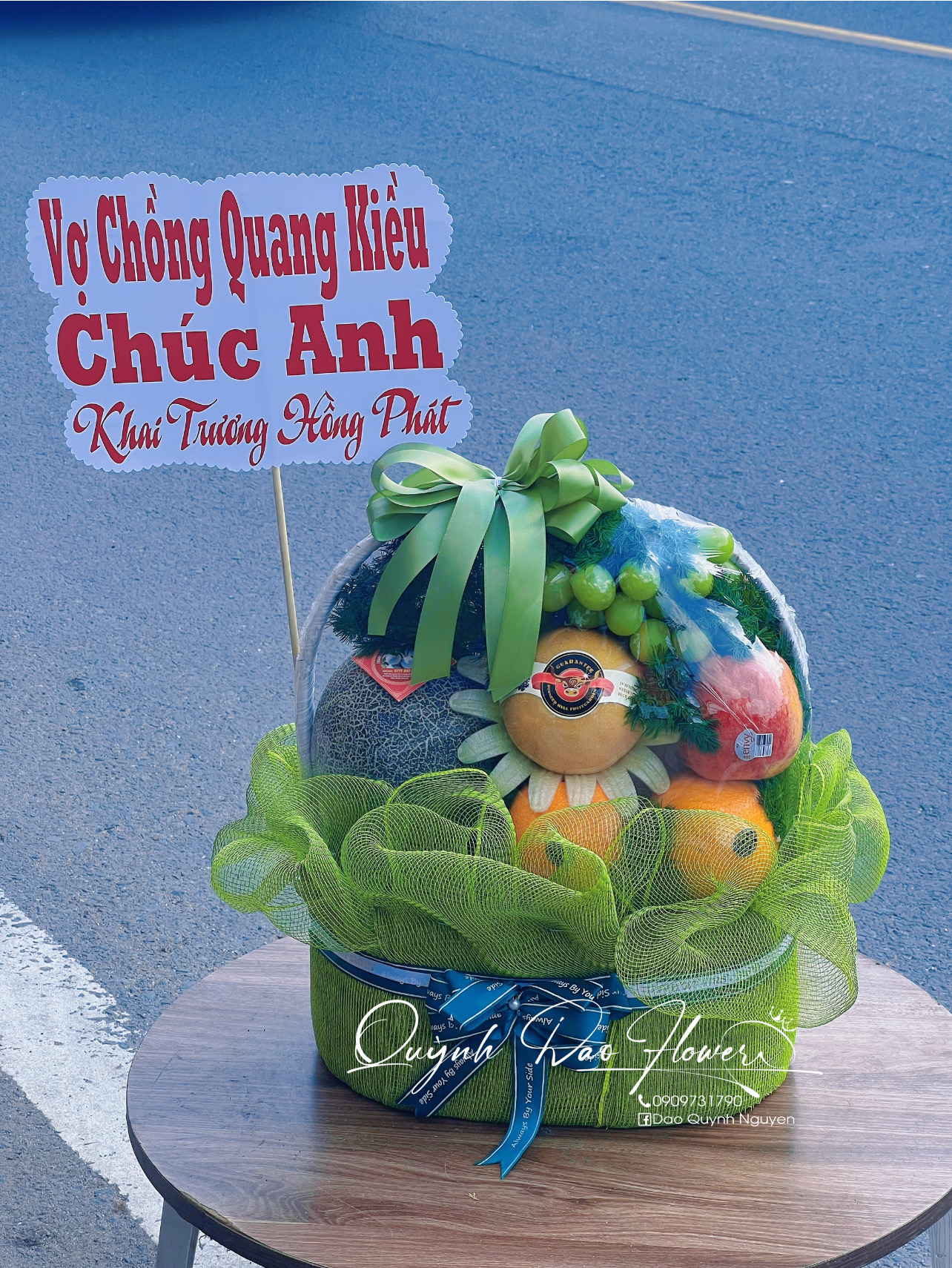 Giỏ trái cây tặng khai trương 