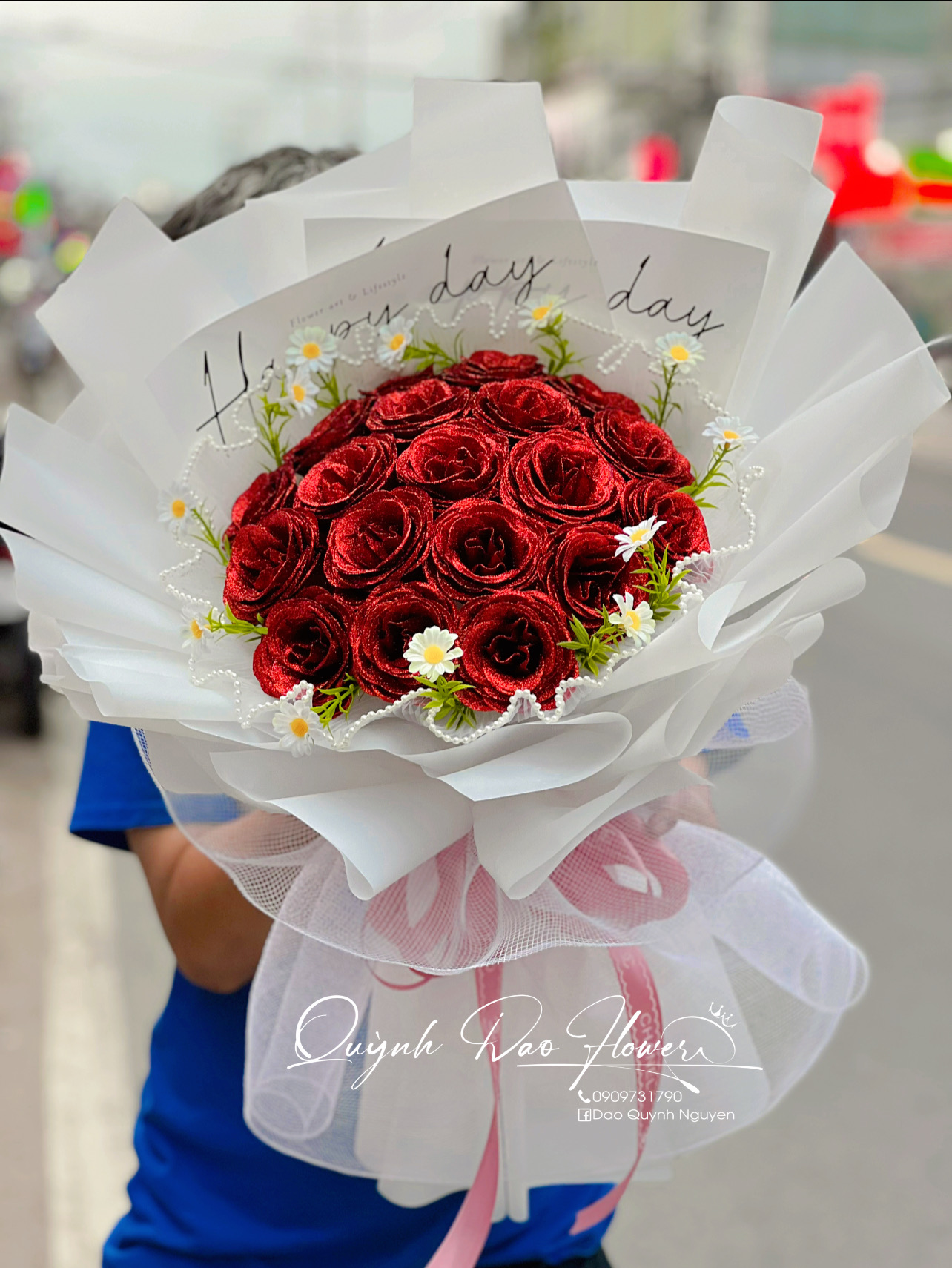 Bó hoa sáp nhũ tặng bạn 
