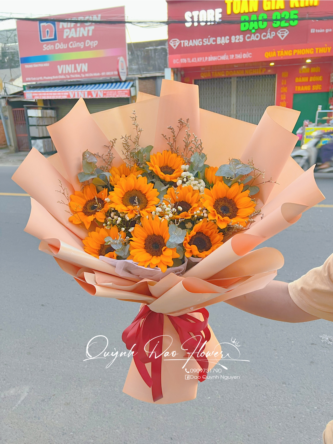 Hoa hướng dương to đẹp tặng sự kiện 