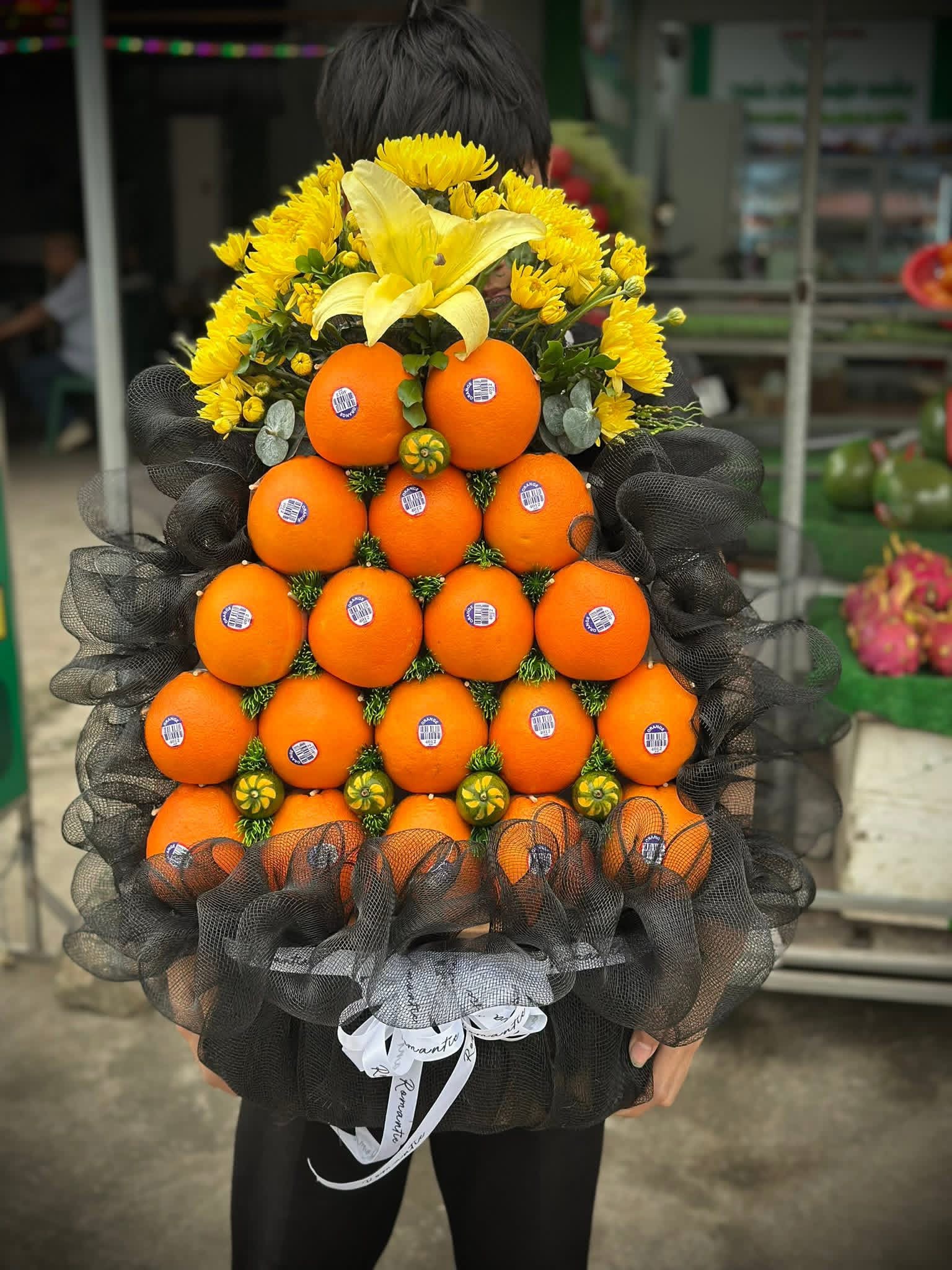 Giỏ cam viếng 
