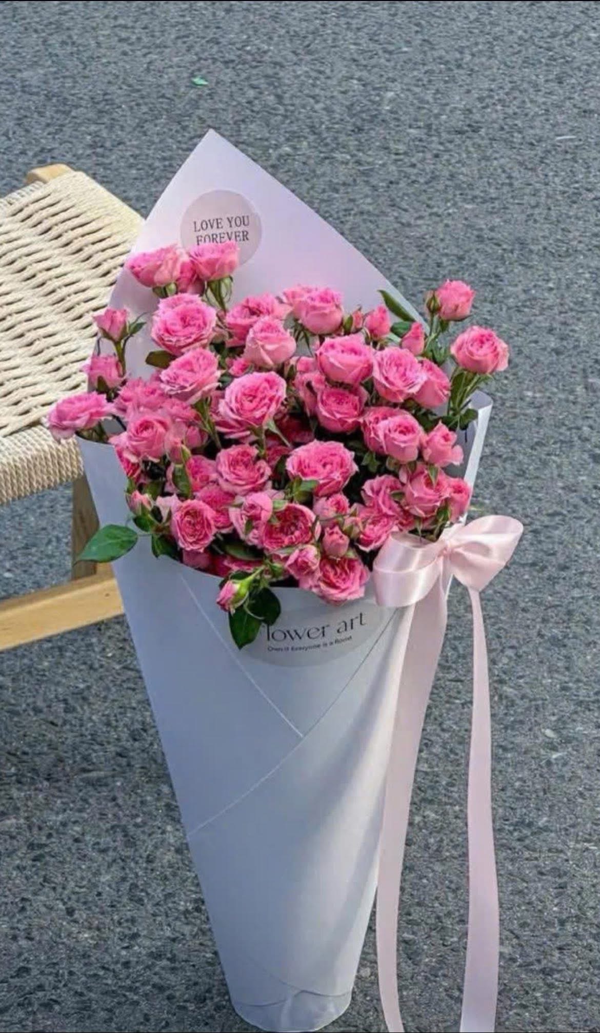 Bó hoa hồng baby Sofia ốc quế