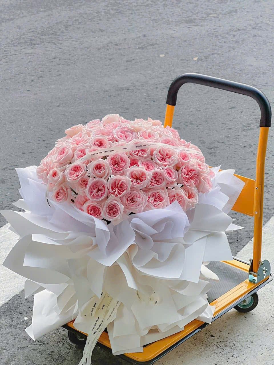 Bó hoa Hồng ohara 100 bông
