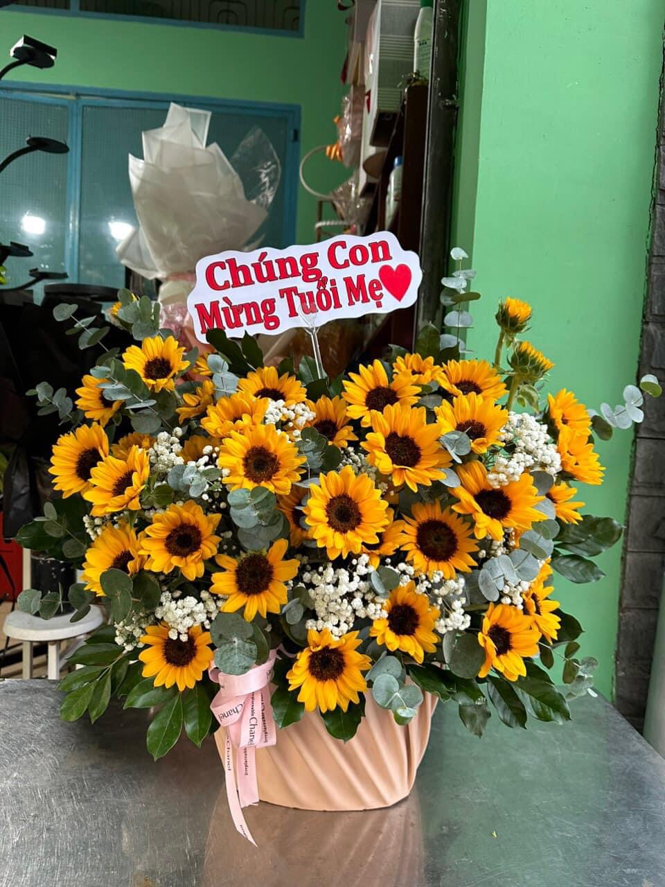 Hoa khai trương tặng mẹ
