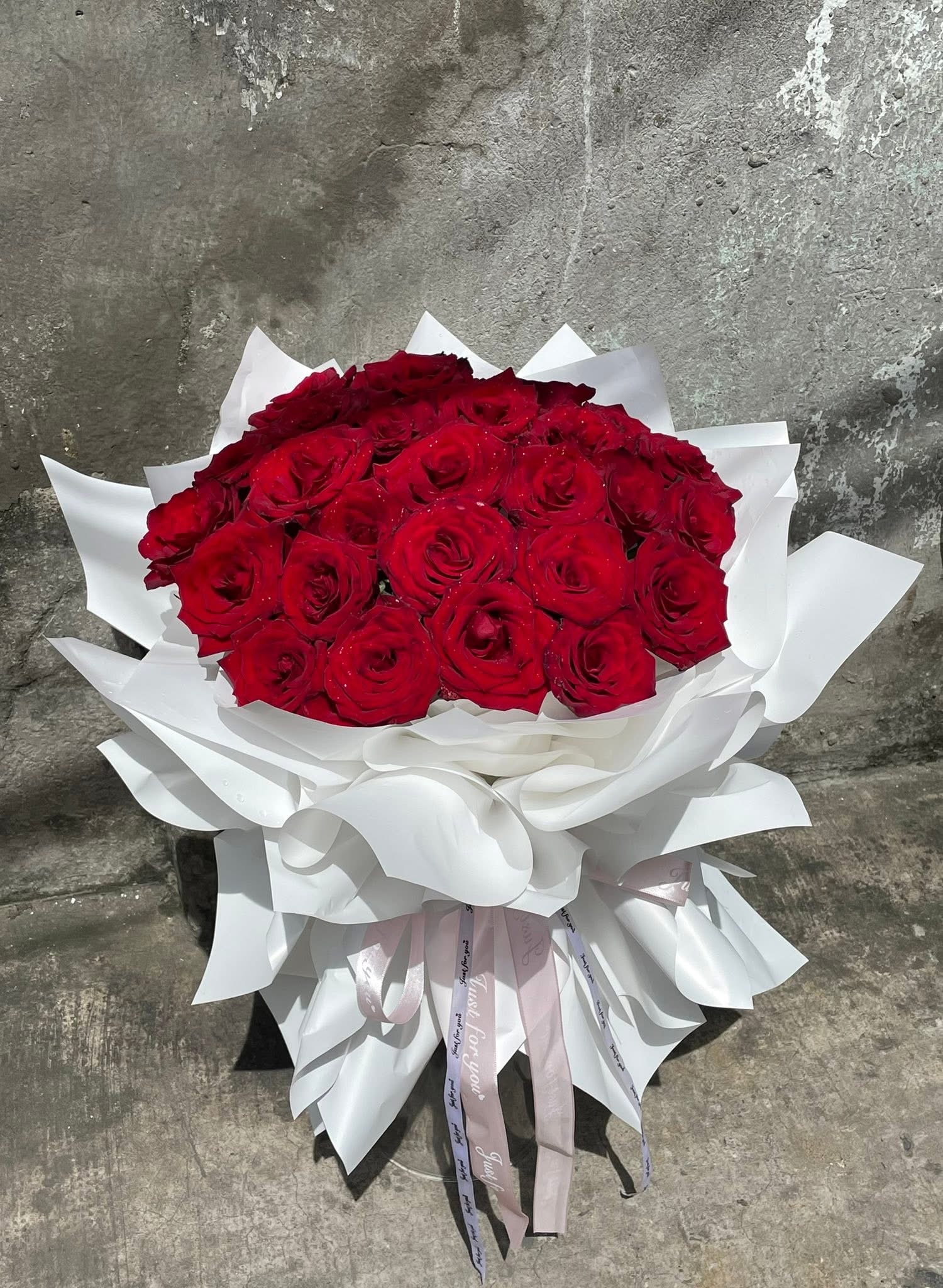 Bó hoa hồng đỏ công chúa 