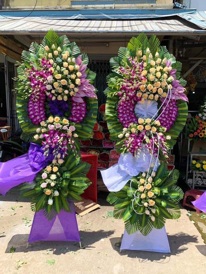 Kệ viếng lam tím to đẹp 