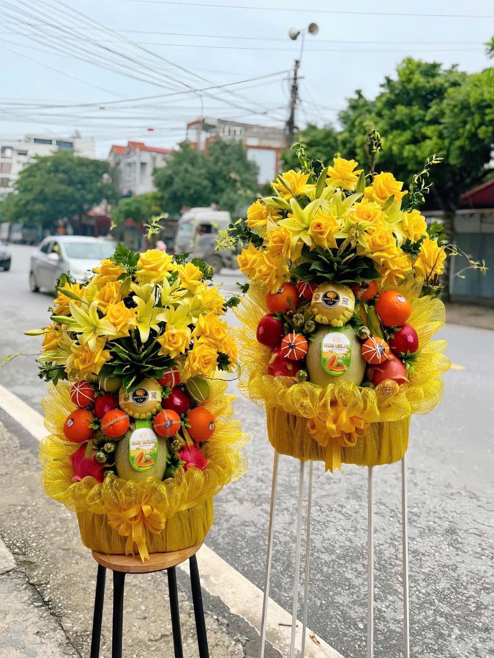 Giỏ trái cây to kính lễ
