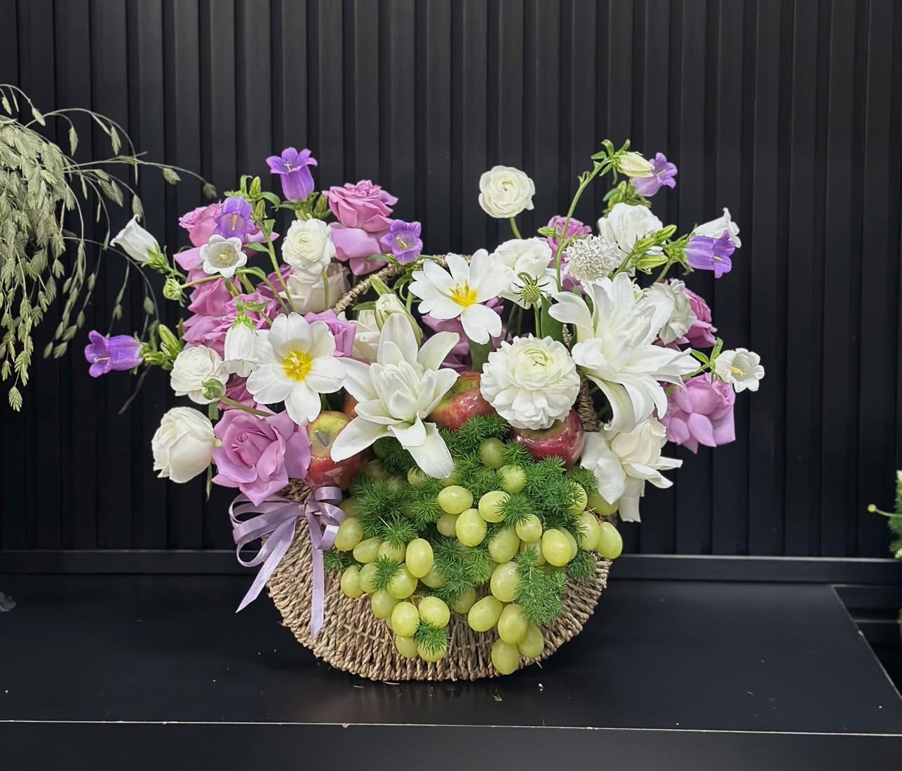 Giỏ trái Cây mix hoa