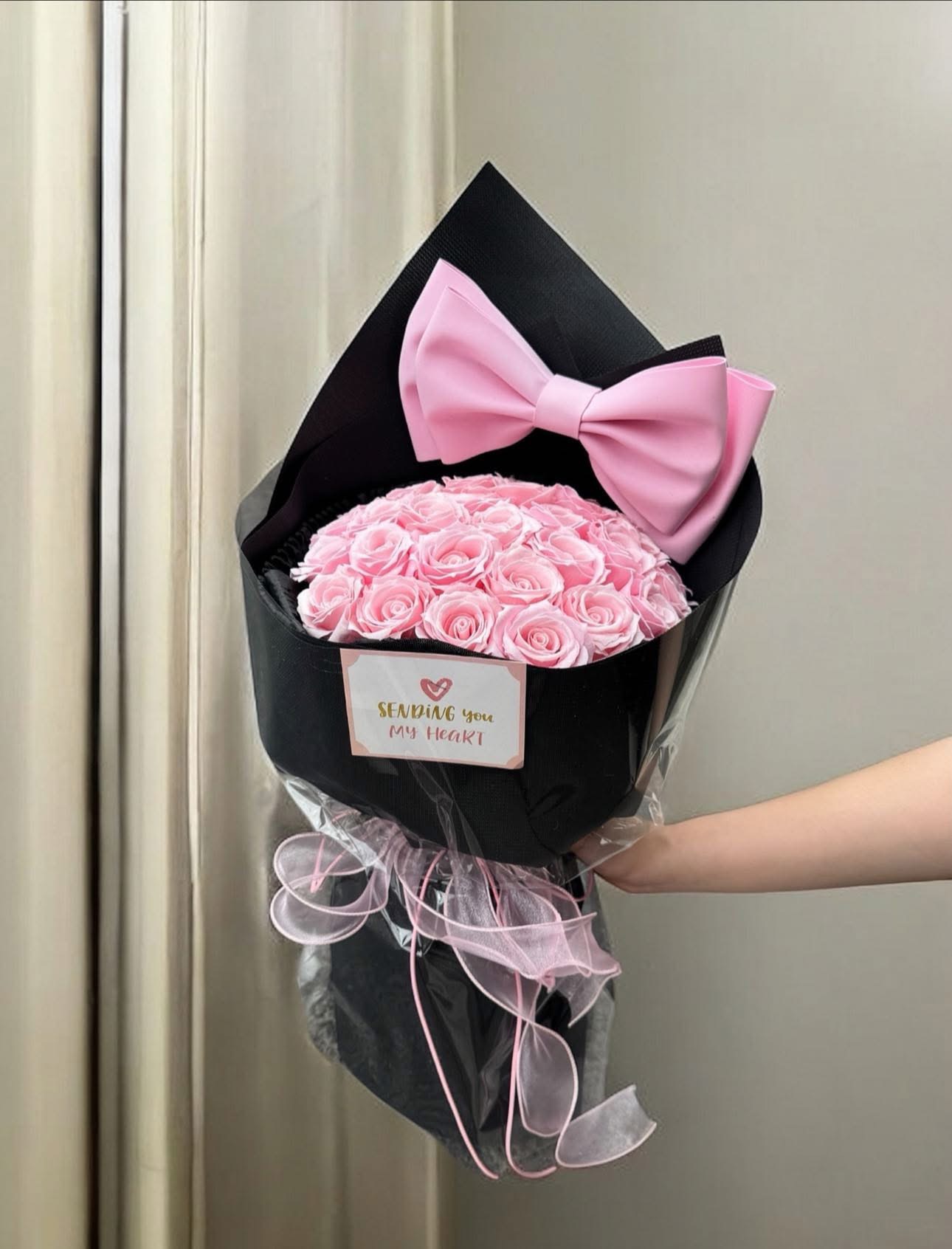 Bó hoa sáp cao cấp hiện đại 
