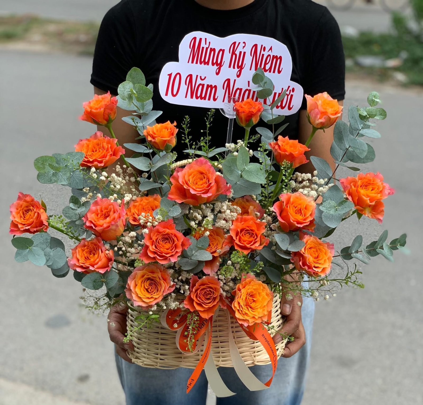 Giỏ hoa camprit