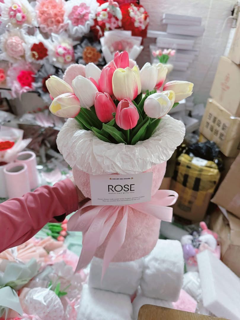 Bó hoa tulip kiểu Hàn 