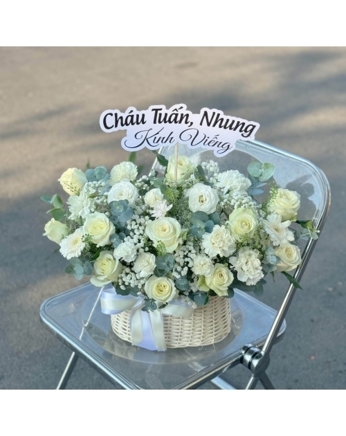 Giỏ hoa viếng tại Thủ Đức 