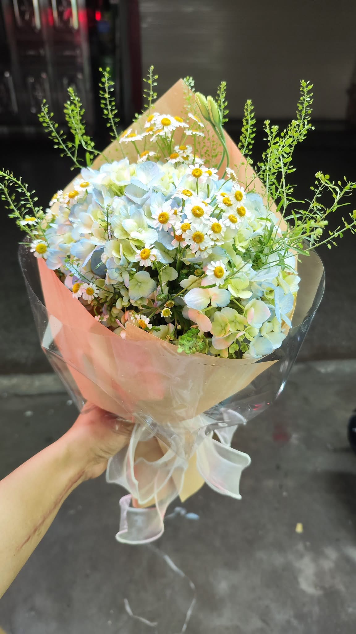 Bó hoa Cẩm Tú cầu tặng tốt nghiệp 