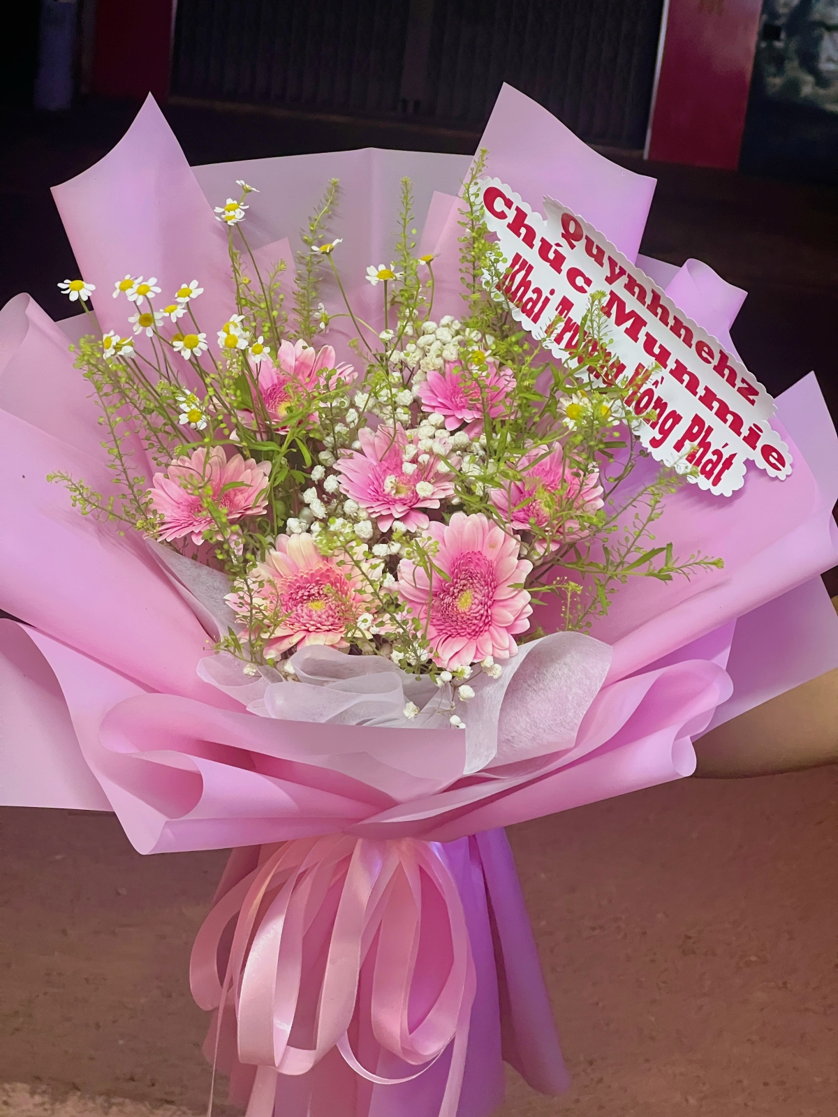 Bó hoa đồng tiền tặng khai trương 