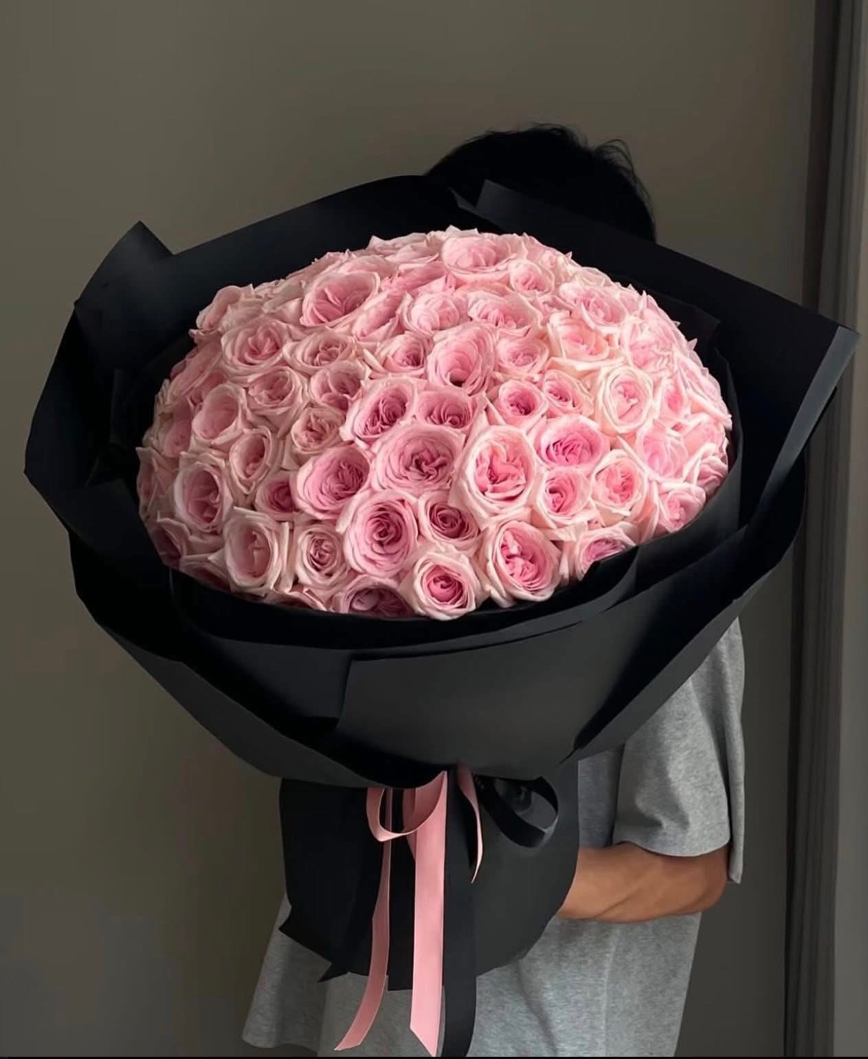 Hoa ohara hồng bó khổng lồ