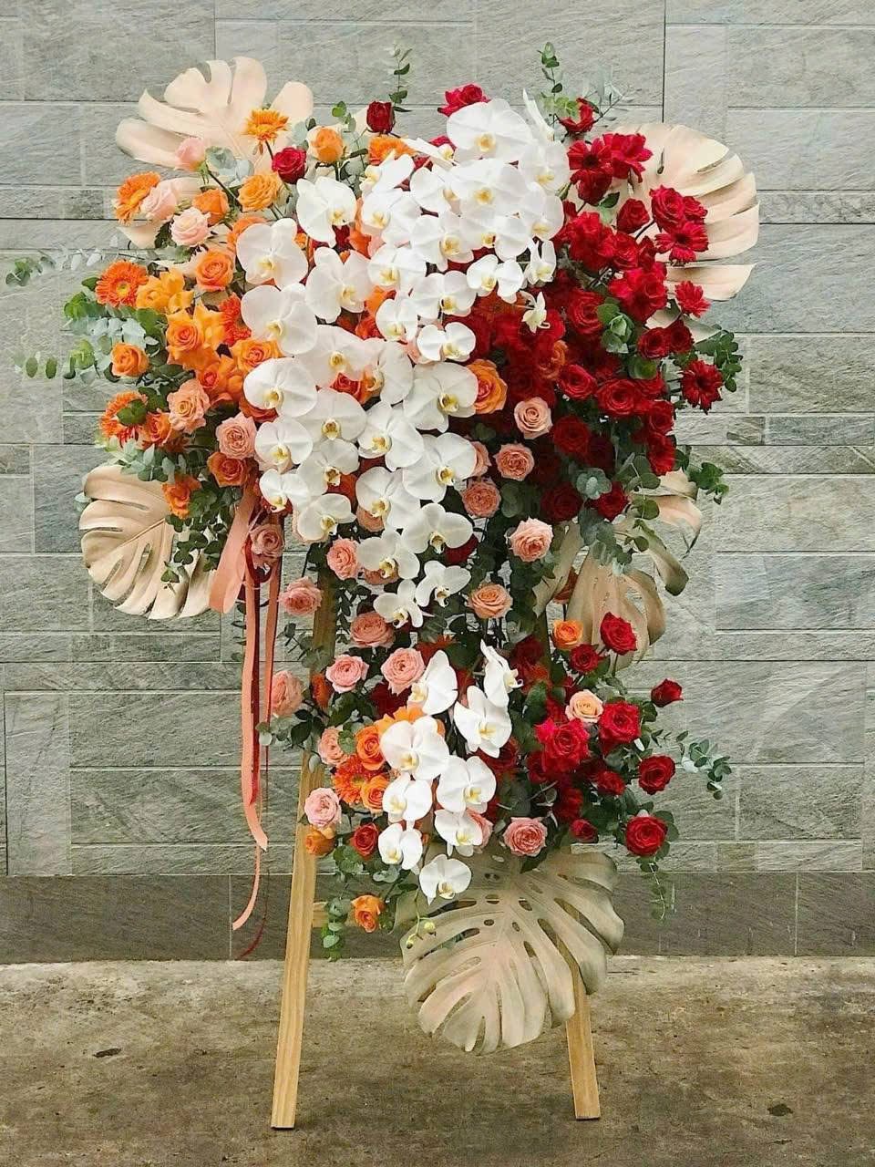 Kệ khai trương lan hồ điệp  to đẹp 