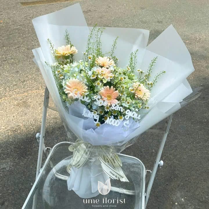 Bó hoa đồng tiền mix cúc tana tại quận 12, Tân Bình, Bình Tân