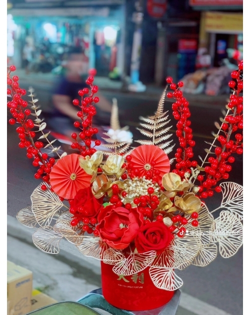 Hoa để bàn trưng tết