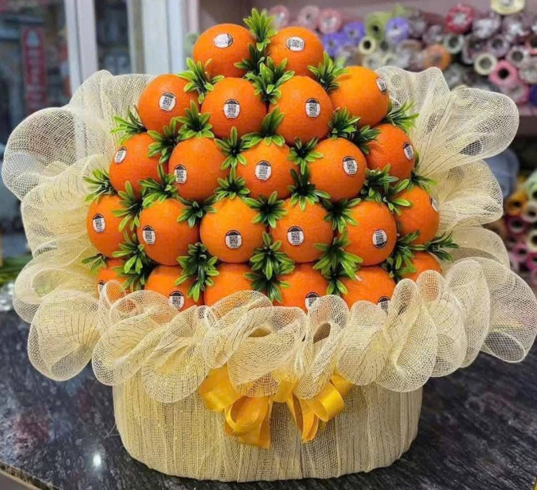 Giỏ trái cây cam to đẹp 