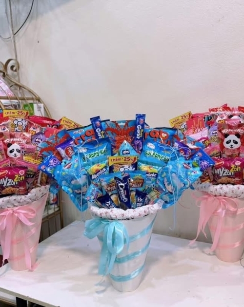 Bó hoa bánh kẹo trung thu quận 12