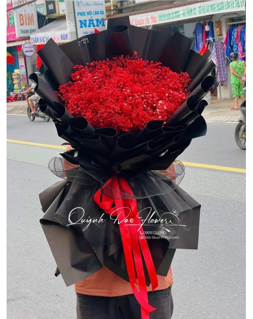 Bó hoa bi khô khổng lồ 