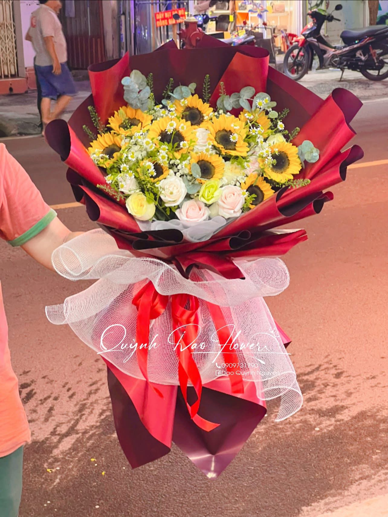 Bó hoa hướng dương tại Lái Thiêu 