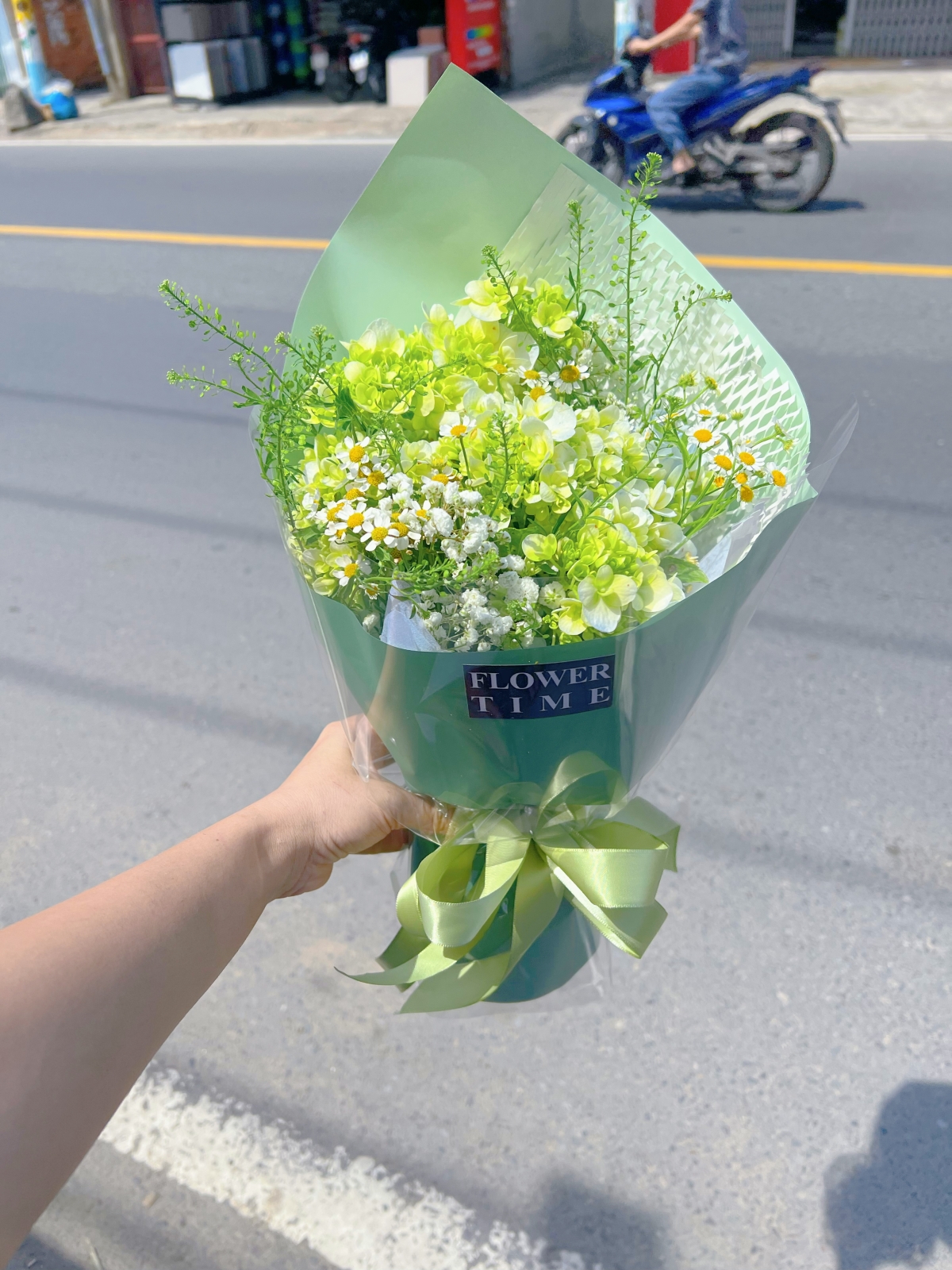 Bó hoa mix Cẩm Tú cầu 