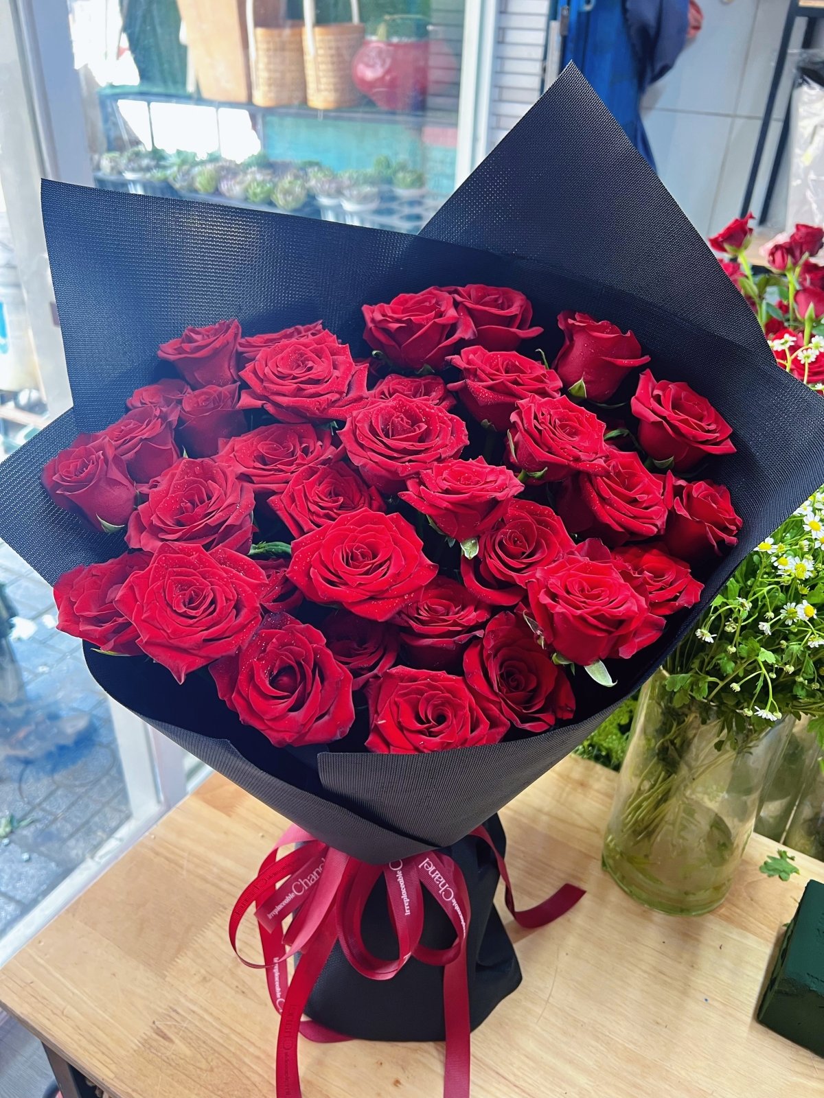 Bó hoa đỏ nhung thủ Đức hcm