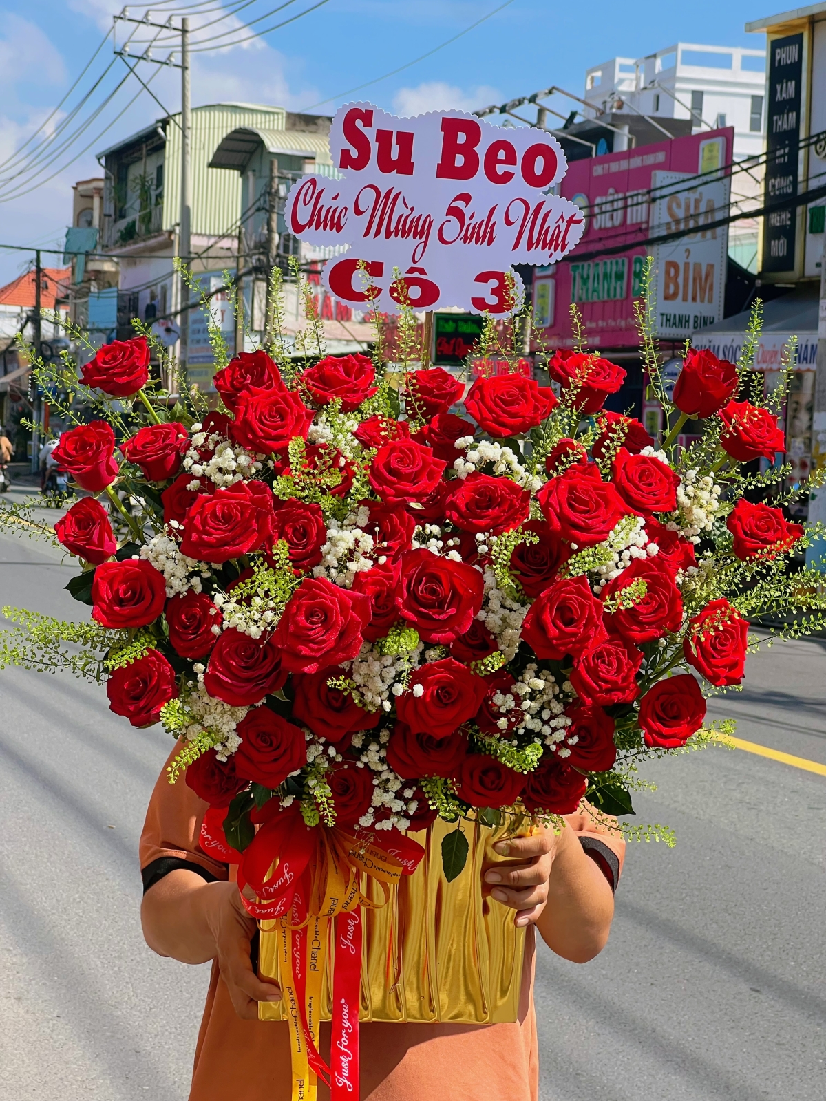 Giỏ hoa to đẹp 