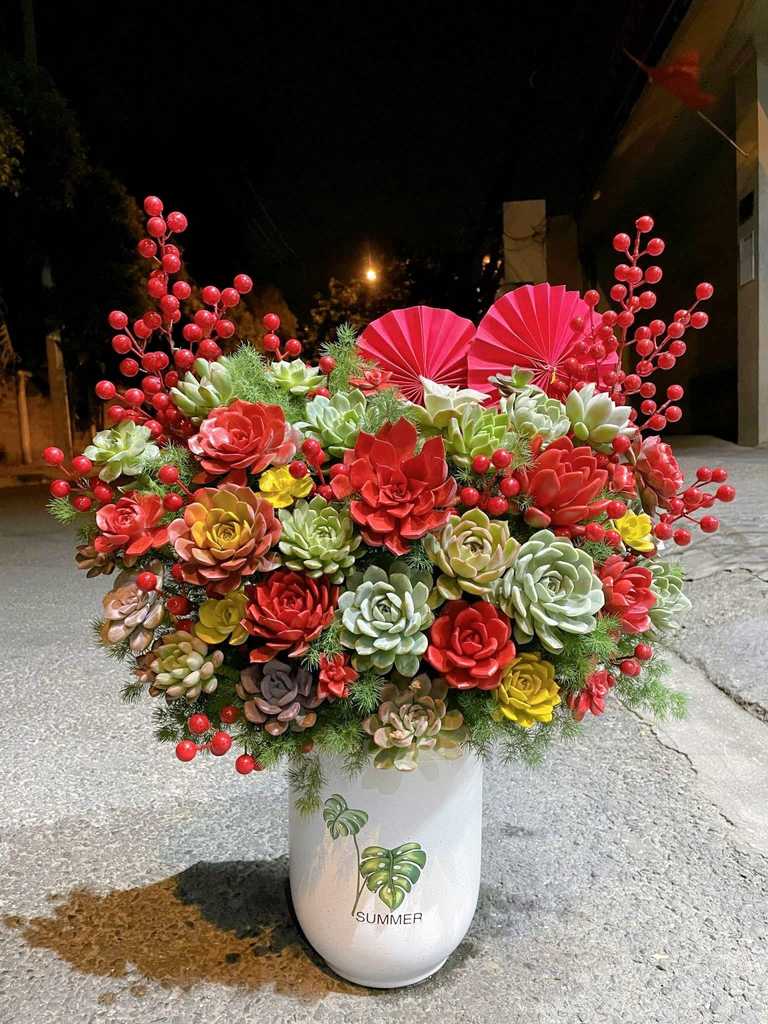 Hoa sen đá quận 1 cao 70cm