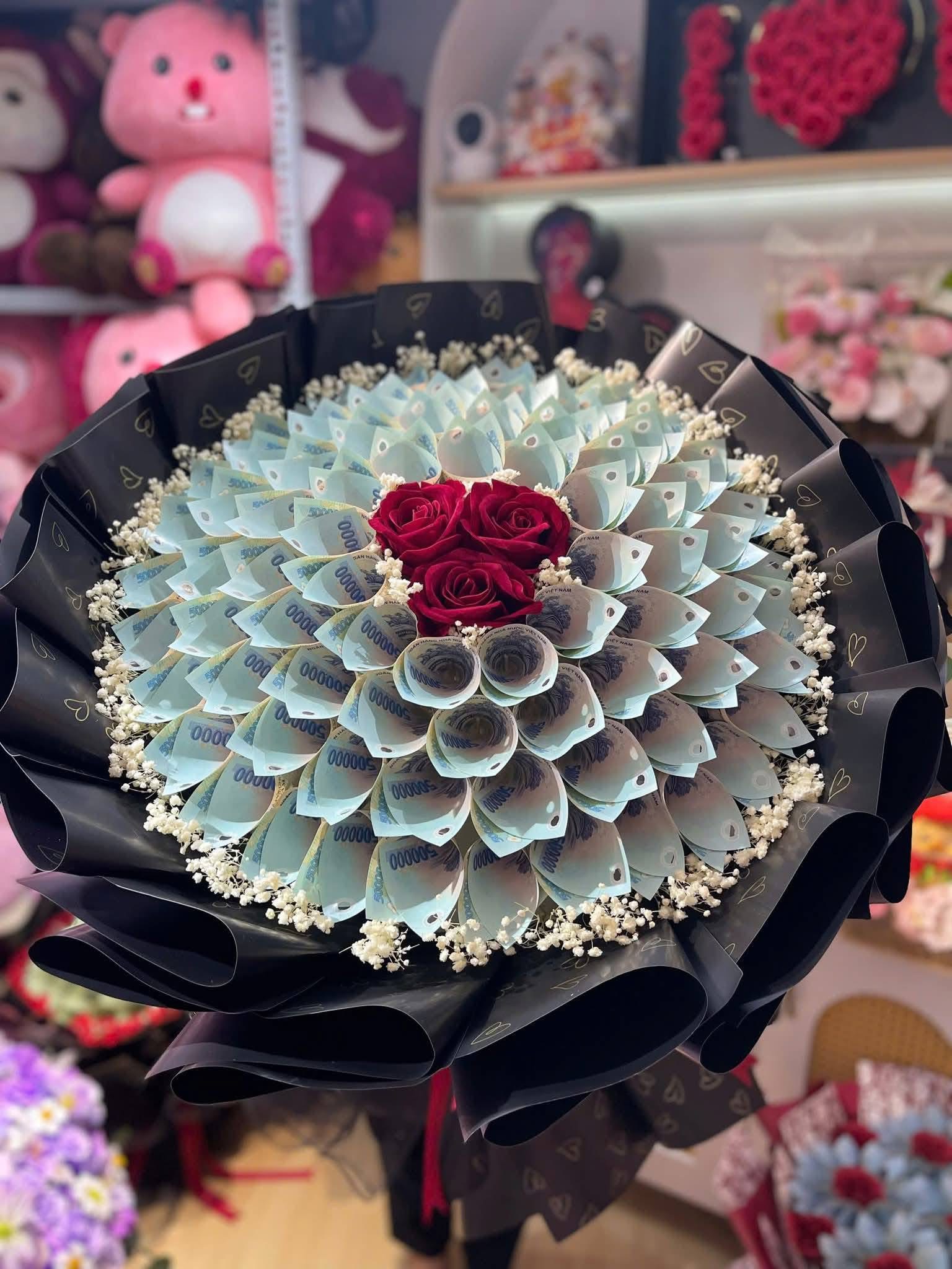 Bó hoa tiền 500k