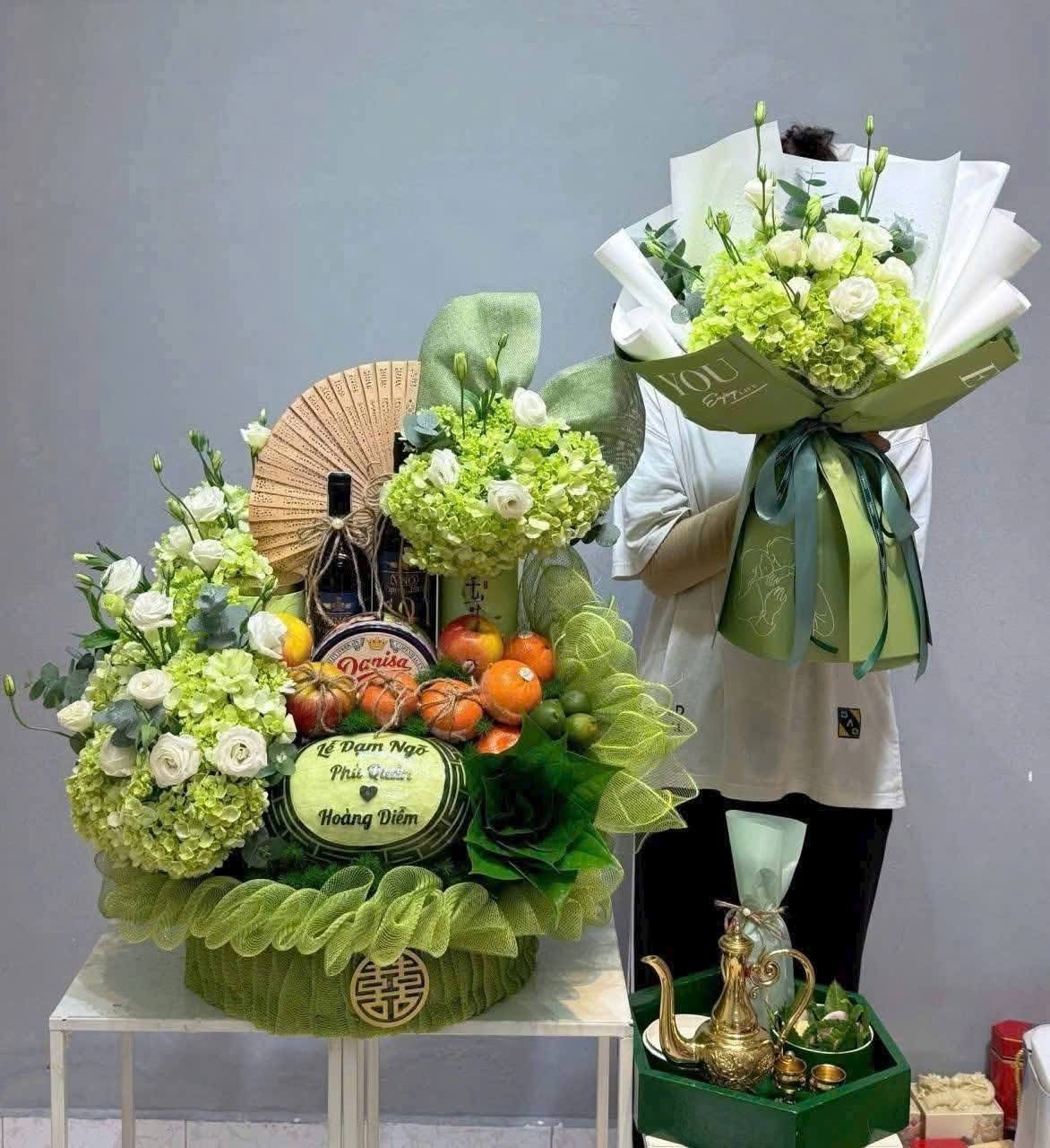 Lễ dạm ngõ xanh lá thủ Đức 
