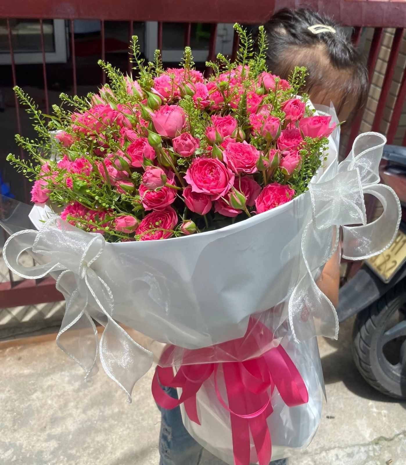 Bó hoa hồng chùm kiểu Hàn