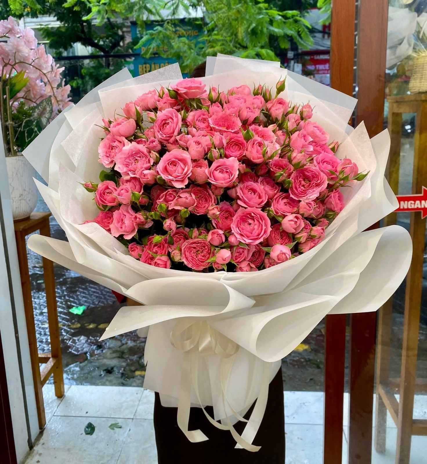 Bó hoa Hồng chùm