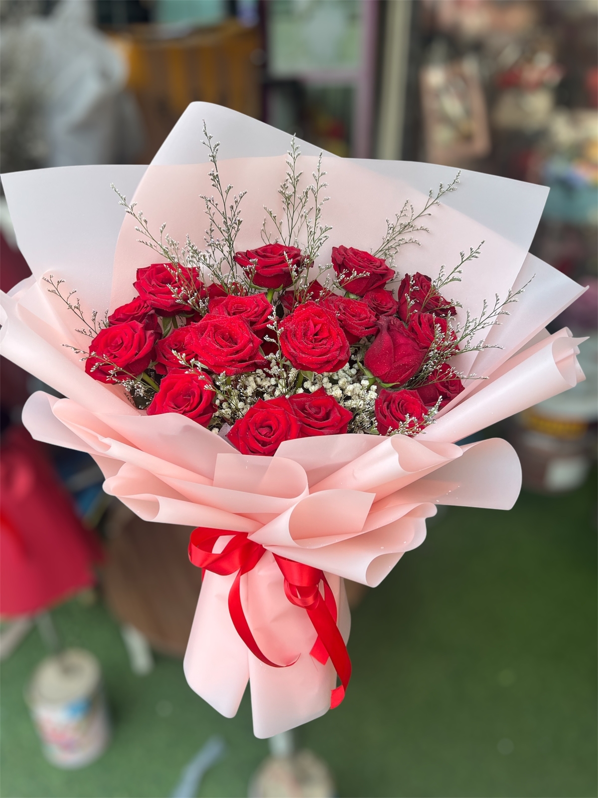 Bó hoa hồng nhung tặng sinh nhật 