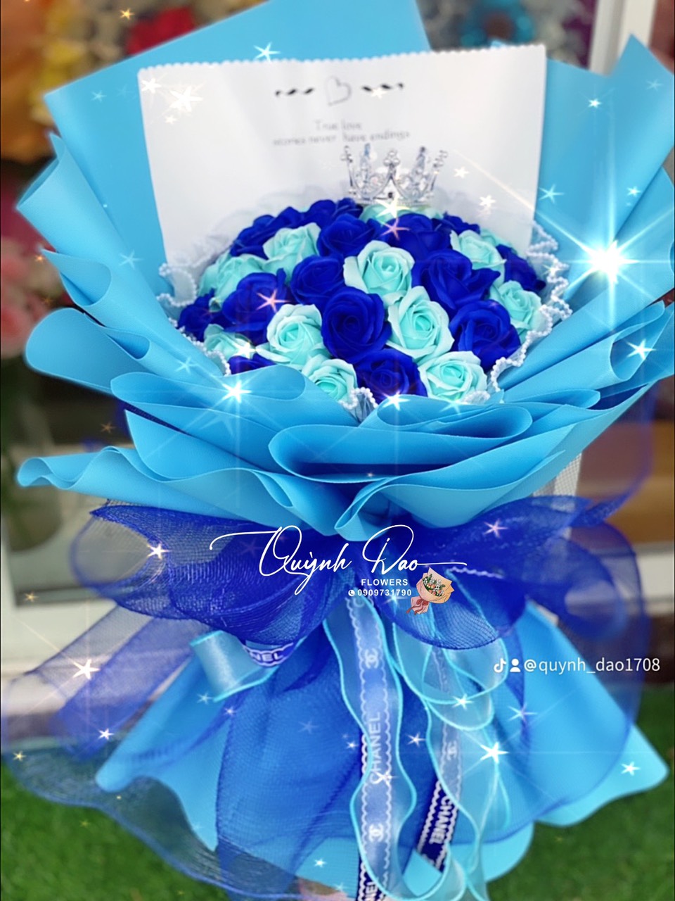 Bó Hoa Sinh Nhật tone Danh Sang Trọng