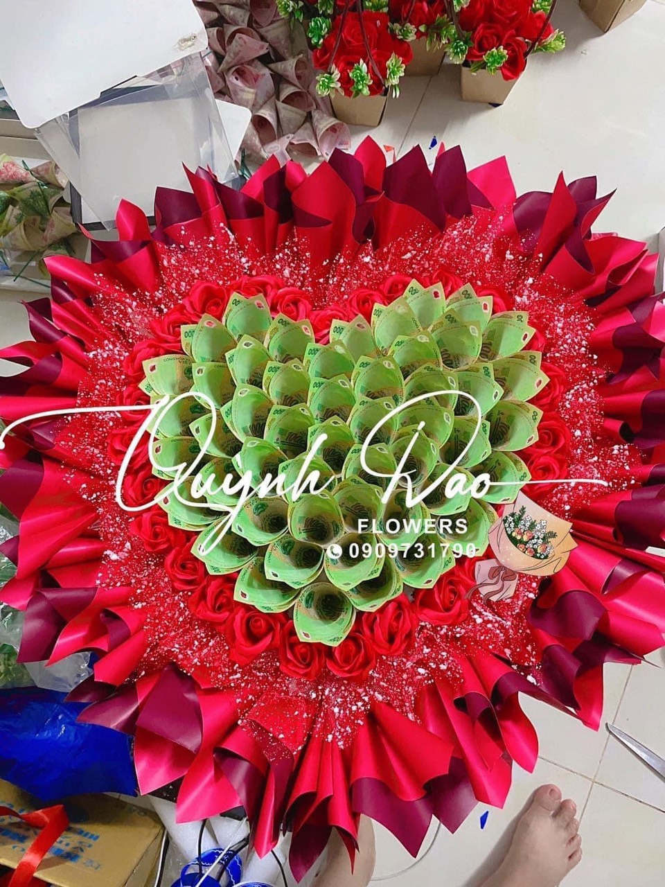 Hoa tiền 100k